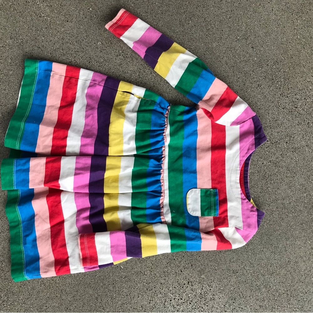 Mini Boden Multicolor Striped Dress